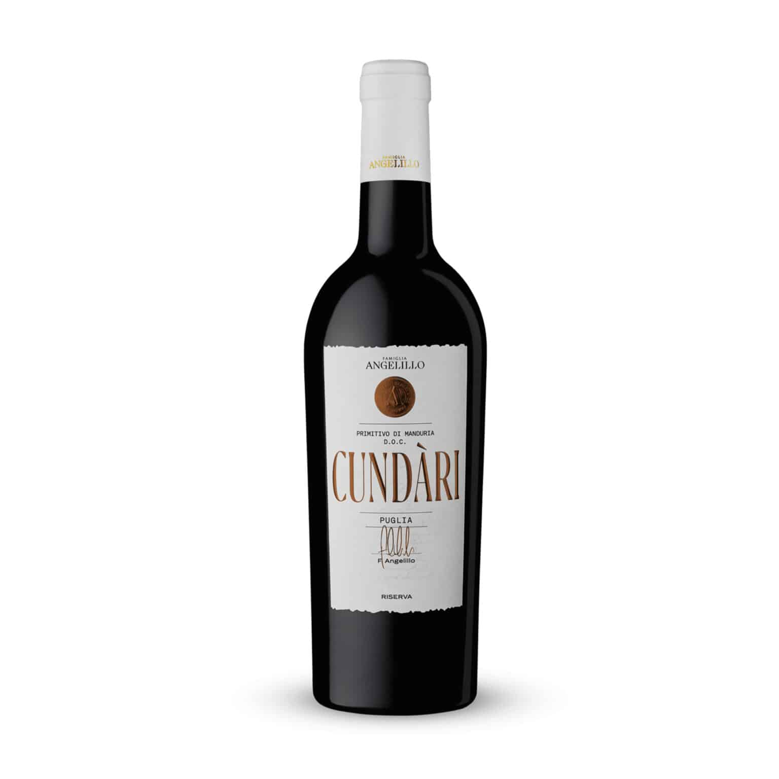 CUNDARI PRIMITIVO MANDURIA FAMIGLIA ANGELILLO - italian red wine - la maison du vin