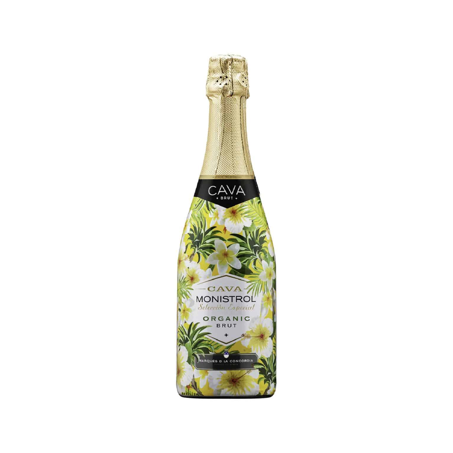 cava brut, organic, spakling wine. Marques de Monistrol is one of the leading producers of cava, having established cava production on the San Sadurni d'Anoia estate in 1882, in the heart of the Penedès, 40 km southwest of Barcelona.