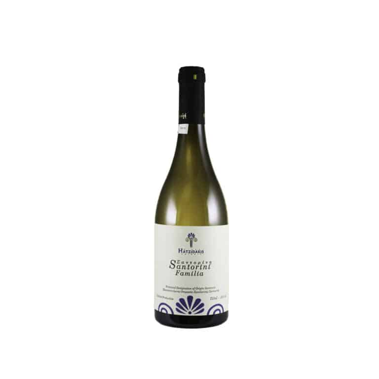 Bottle of Hatzidakis Familia red wine from Santorini, Greece - la maison du vin