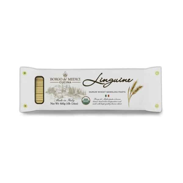 ORGANIC LINGUINE DURUM WHEAT SEMOLINA PASTA HAND WRAPPED  500GR - BORGO DE MEDICI