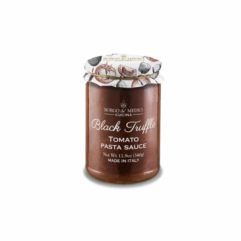 Black Truffle & Tomato Pasta Sauce A sauce for pasta with a unique taste that combines the strong flavor of truffle with the sweetness of tomato. A sauce prepared with top quality Tuscan ingredients which will make your menu truly special.