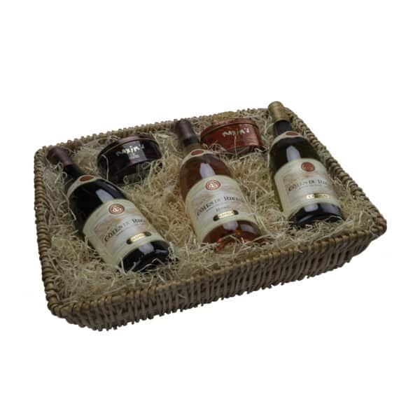 GIFT BASKET WITH GUIGAL WINES & CHOCOLATES