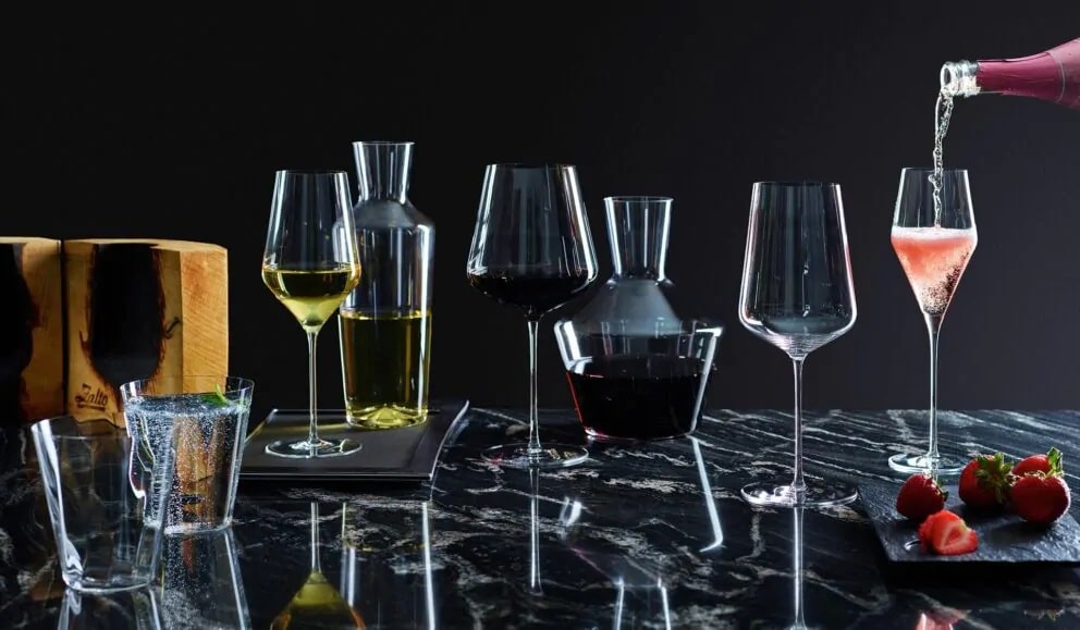 Zalto wine glasses for professional restaurant wine service in Cyprus