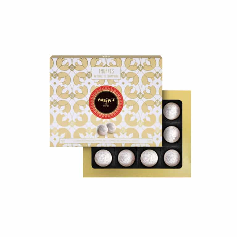 Maxim’s de Paris box of 12 Champagne chocolate truffles