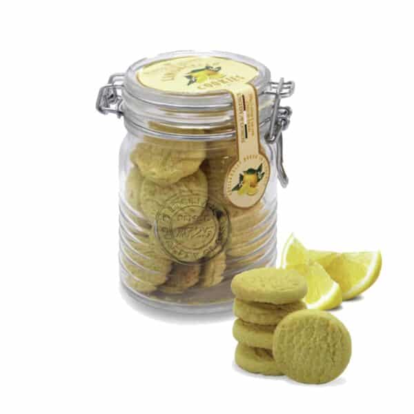 Limoncello flavoured Frollini - Tea cookies in Jar, LA MAISON DU VIN