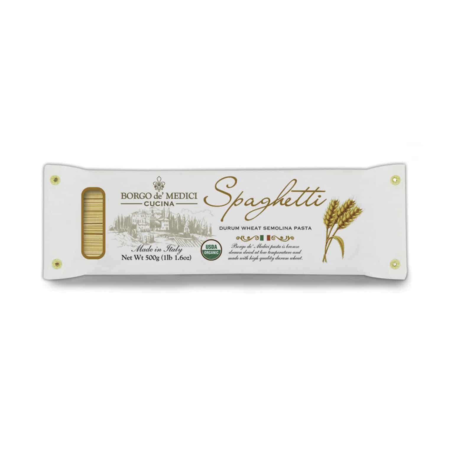 Organic Spaghetti - Durum Wheat Semolina Pasta Hand Wrapped
