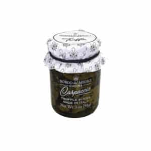 truffle carpaccio in oil, for truffle pasta, italian food, borgo de medici, la maison