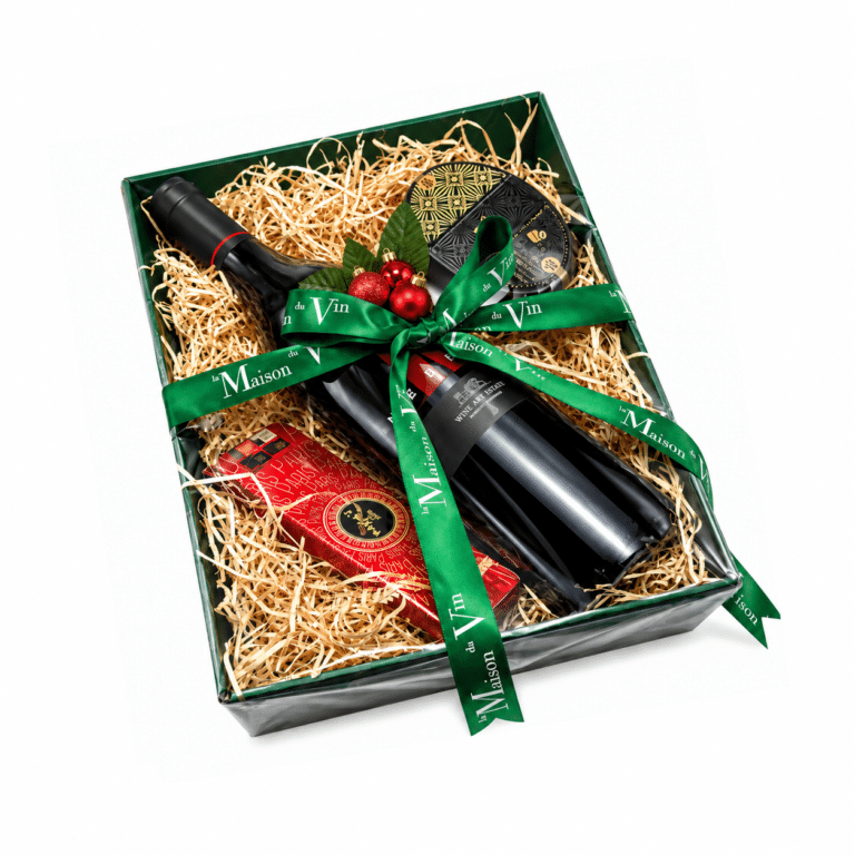 Neebio Red Greek Wine Gift Tray with Chocolates | La Maison du Vin Cyprus