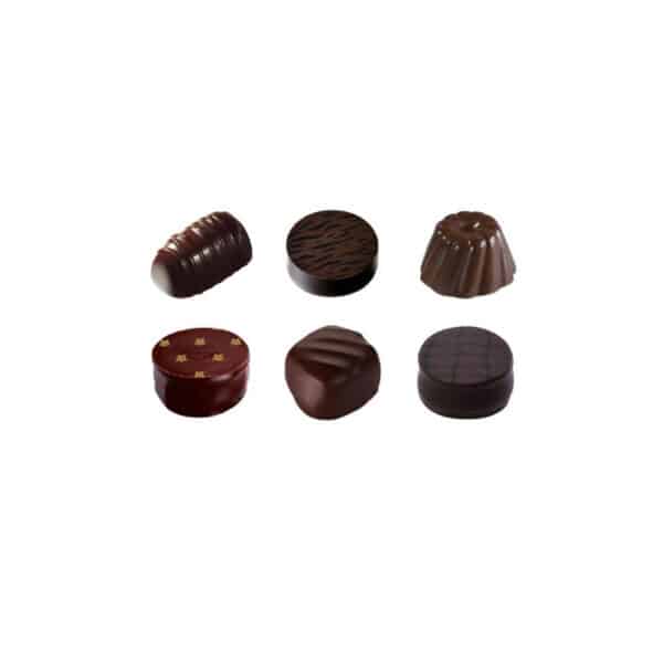 Maxim’s de Paris Connoisseurs gift box with 12 assorted dark chocolates, 120 g