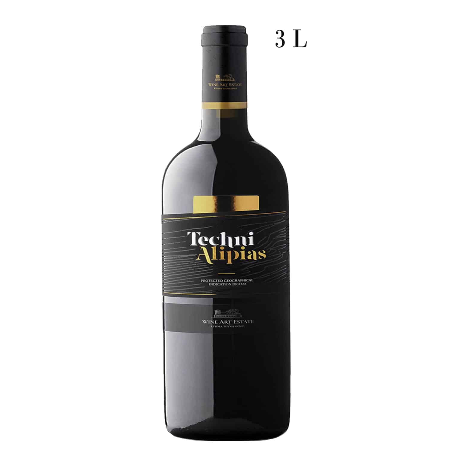 TECHNI ALIPIAS RED JEROBOAM 3 LITRES - wine art estate - large format - big bottle -double magnum - la maison du vin