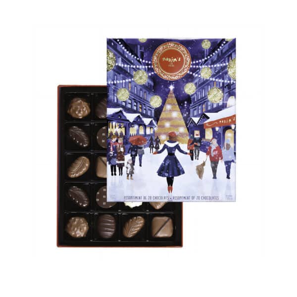 Chrismas Box of 20 assorted Maxim's gourmet chocolates
