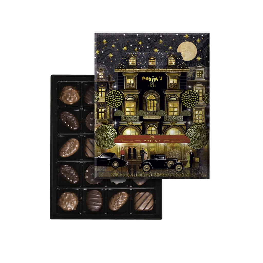 Chrismas Box of 20 assorted Maxim's gourmet chocolates