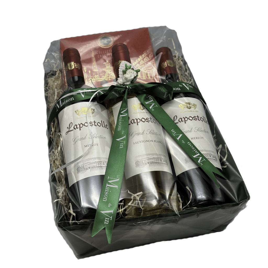 Lapostolle Gift Tray + Maxim s de Paris Chocolates - la maison du vin