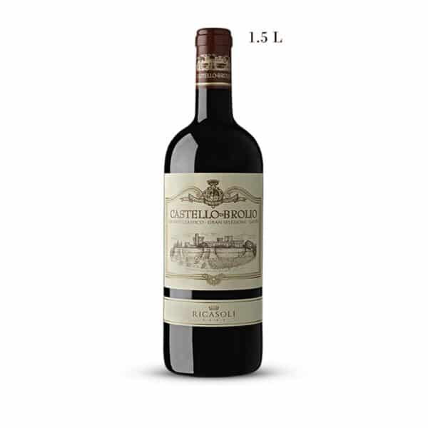 MAGNUM BOTTEL - CASTELLO DI BROLIO Chianti Classico Docg Gran Selezione Gaiole Sangiovese 100% - la maison du vin - super tuscan wine