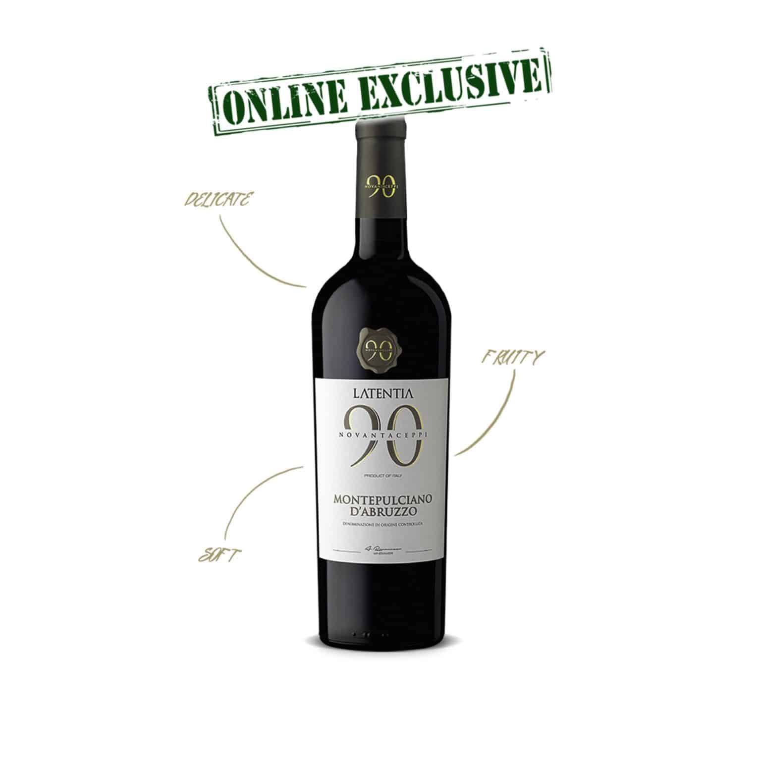 LATENTIA NOVANTACEPPI MONTEPULCIANO D ' ABRUZZO - online exclusive - la maison du vin -