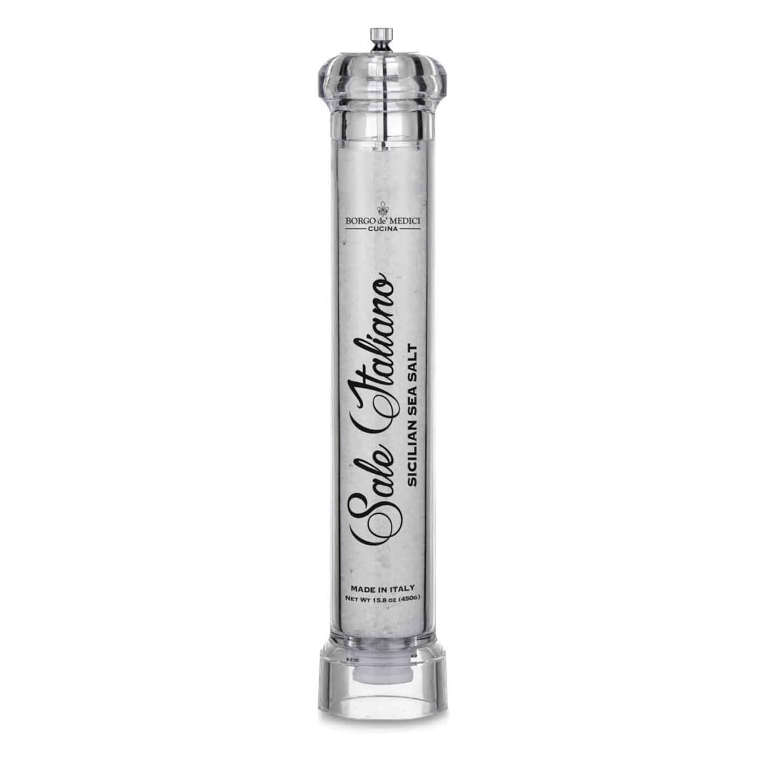 SICILIAN SEA SALT GRINDER LARGE 450G - BORGO DE MEDICI - LA MAISON DU VIN, GOURMET PRODUCTS