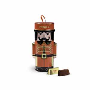 MAX 2585 - MAXIM'S METAL BELLBOY WITH SMOOTH GRANDUJA CHOCOLATES 95GR - la maison du vin