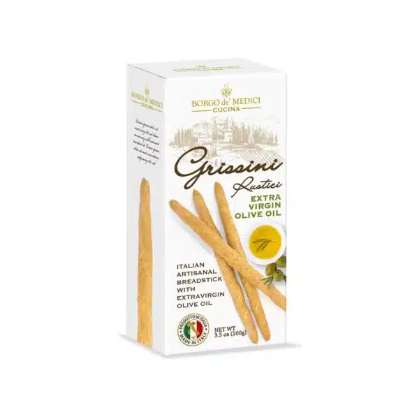 GRISSINI RUSTICI ARTISANAL BREADSTICKS WITH OLIVES - BORGO DE MEDICI