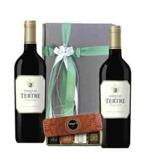 chateau du tertre - wine gift box - cyprus wine la maison du vin - maxims de paris