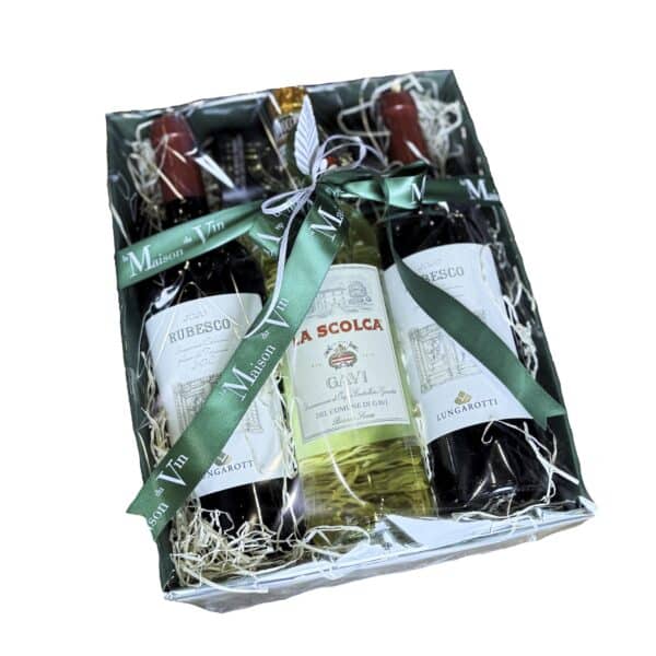 talian wine basket, gift box, cyprus wine store - la maison du vin