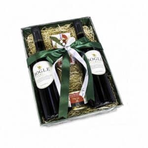 Luxury wine gift tray with premium California red wine and Maxim’s de Paris chocolates by La Maison du Vin Cyprus