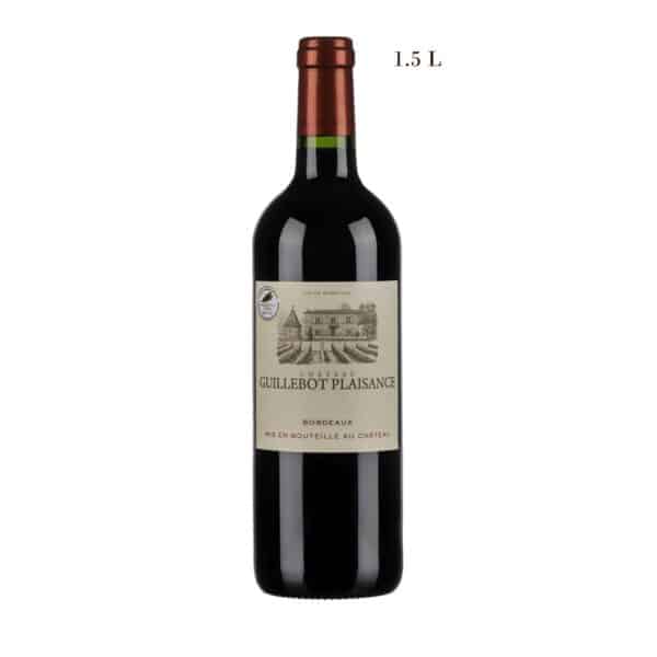 Château Guillebot Plaisance has belonged to the Villeneuve family for six generations and is located in the village of Targon in the heart of the Entre Deux Mers, Bordeaux. - bORDEAUX WINE - CYPRUS - MAGNUM BOTTLE - LARGE FORMAT - BIG FORMAT