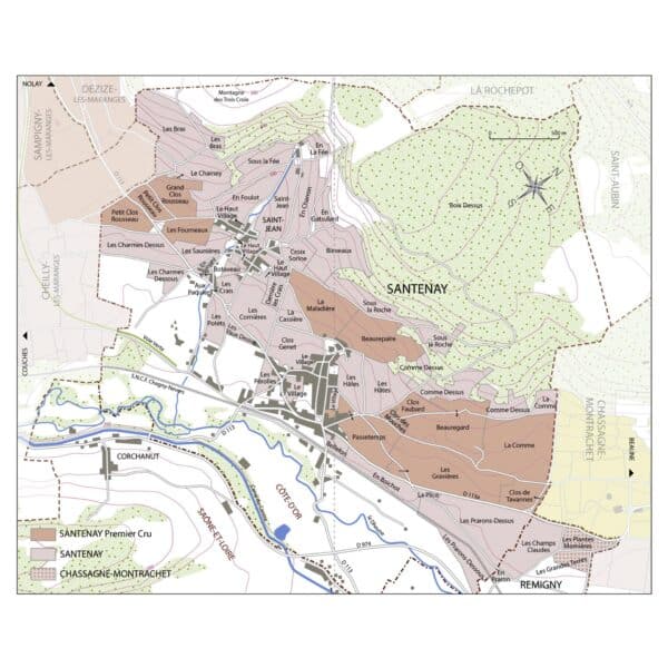 The village of Santenay is located in the southern part of the Côte de Beaune, just after Chassagne Montrachet.