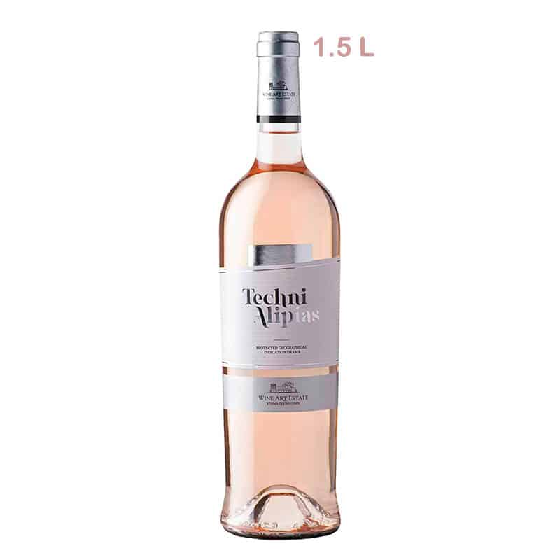 The epitome of style and finesse Techni Alipias rosé can put aside dilemmas regarding wine pairings as it can work extremely well from the beginning to the end of a meal, with all different kinds of dishes.