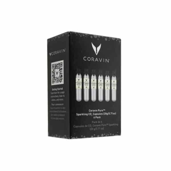 Coravin Pure Sparkling CO2 Capsules - pack of sick - coravin cyprus - la maison du vin - coravin online