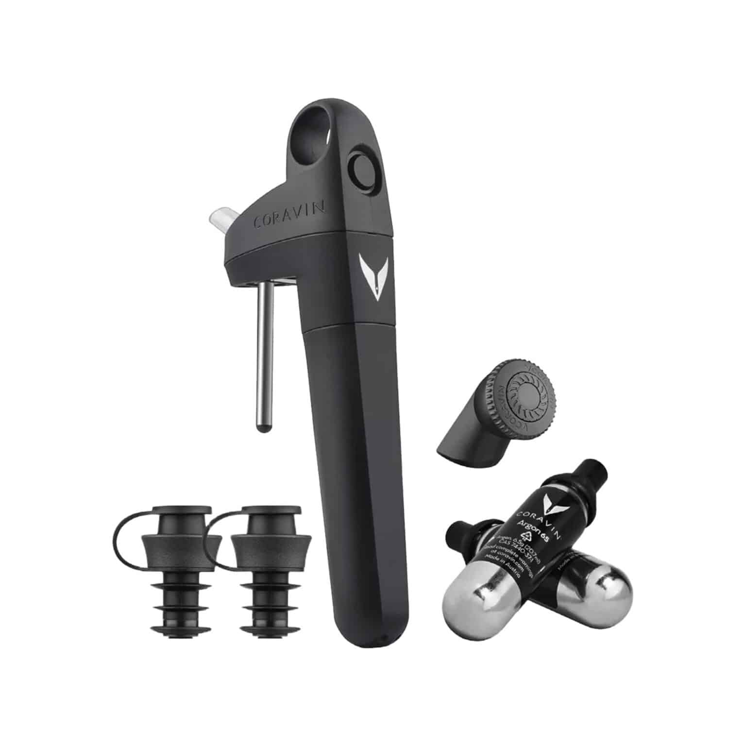 CORAVIN PIVOT & WINE PRESERVATION SYSTEM - BLACK - la maison du vin, coravin cyprus, wine serving - wine by the glass, wine gadget