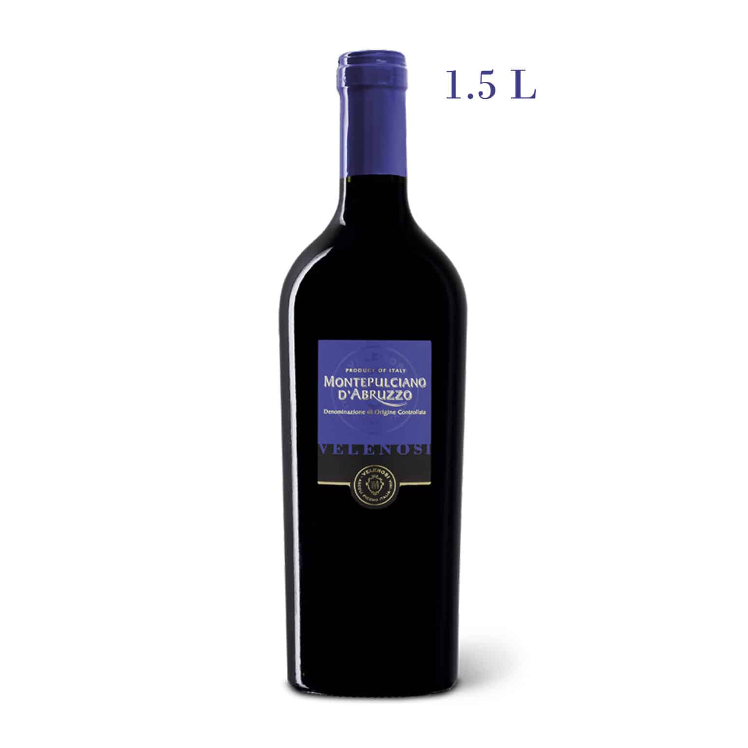 MONTEPULCIANO D' ABRUZZO DOC VELENOSI MAGNUM, LA MAISON DU VIN, ITALINA WINES - CYPRUS - WINES ONLINE