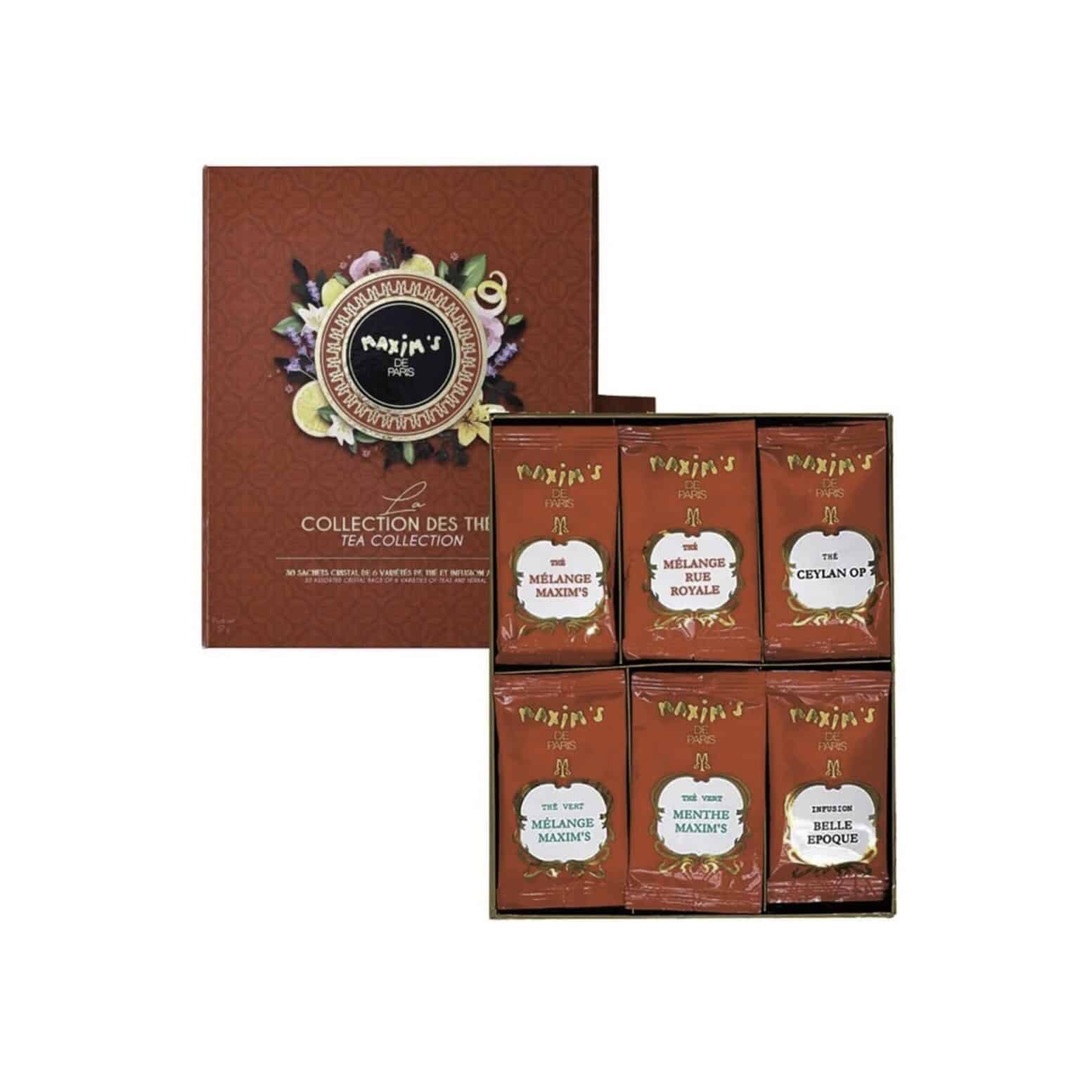 MAX 1304 - TEA COLLECTION 30 BAGS, maxims de paris, cyprus tea, buy tea online, la maison du vin