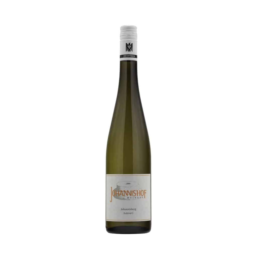 ohannisberg V Riesling Kabinett from Weingut Johannishof Rheingau Germany white wine bottle