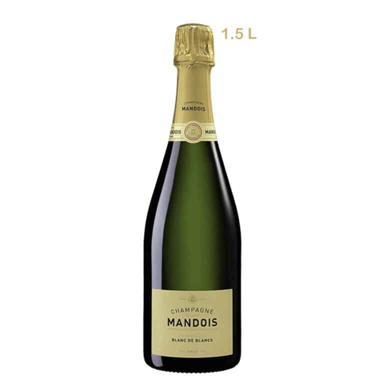 CHAMPAGNE MANDOIS BLANC DE BLANCS, magnum bottle, big format chamapagne, la maison du vin, online shop, cyprus