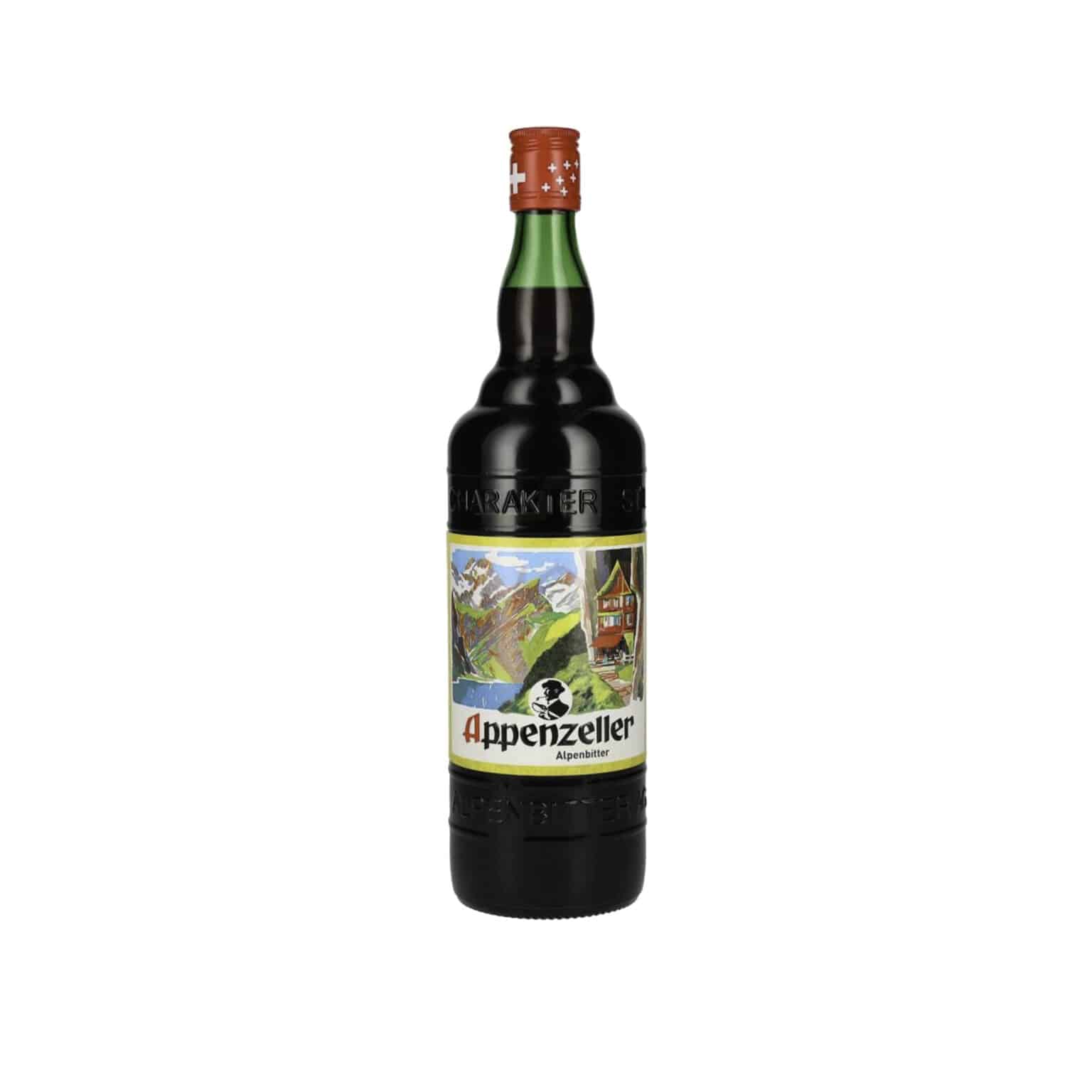APPENZELLER ALPENBITTER 29% VOL. 1 L -Appenzeller Alpenbitter is ideal as a digestif to aid digestion, switzerland cyprus, la maison du vin