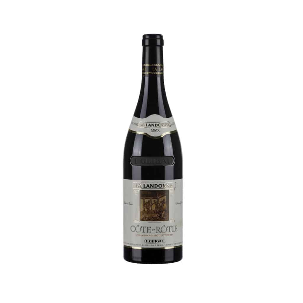 Bottle of E. Guigal Côte-Rôtie La Landonne 2021 red wine
