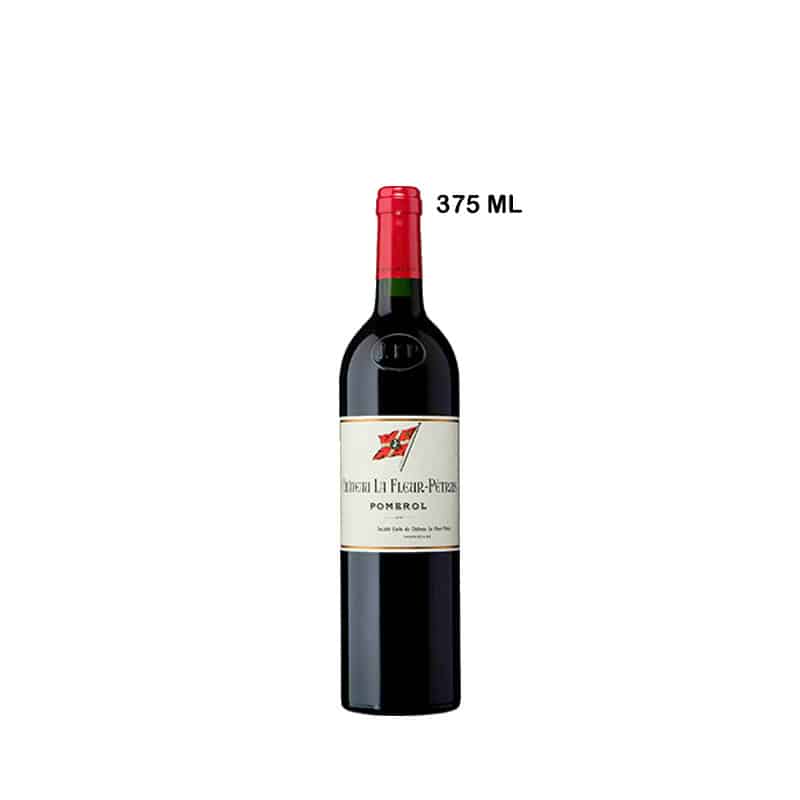 Bottle of Château La Fleur-Pétrus red wine with elegant label, ideal for classic meat dishes and refined cuisine