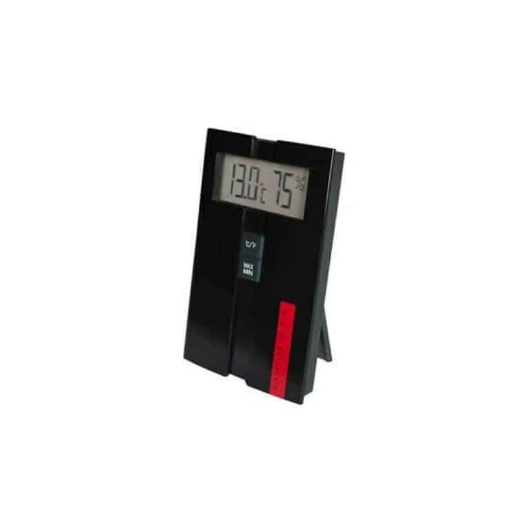 The L'Atelier du Vin Station Digitale Hygro-Thermometer is a digital device designed to monitor both temperature and humidity levels, which are crucial for optimal wine storage. la maison du vin
