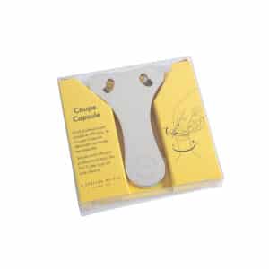 Atelier du Vin Chromed Metal Foil Cutter with ergonomic design on white background