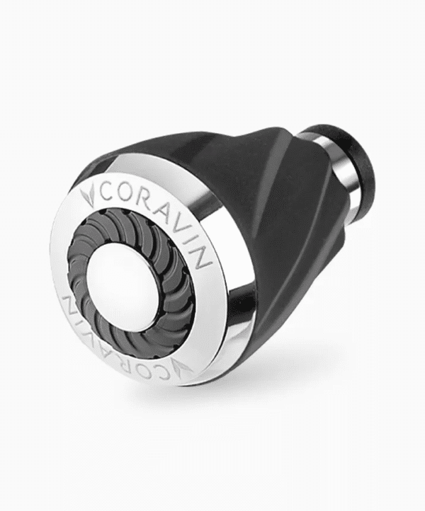 The Coravin Timeless Aerator creates small jets of wine as you pour, rapidly aerating wine to deliver results equivalent to 60-90 minutes decanting.