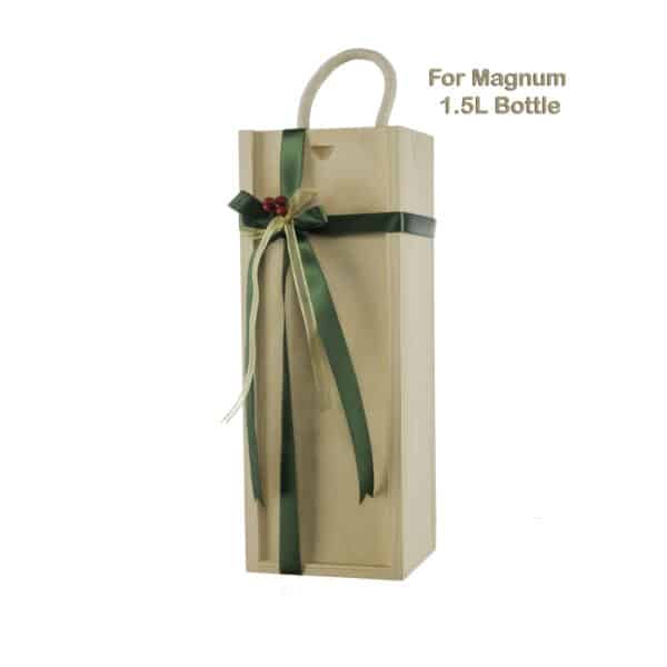 WOODEN BOX FOR MAGNUM BOTTLE (BMAG) -corporate gift - gift box for large format bottle