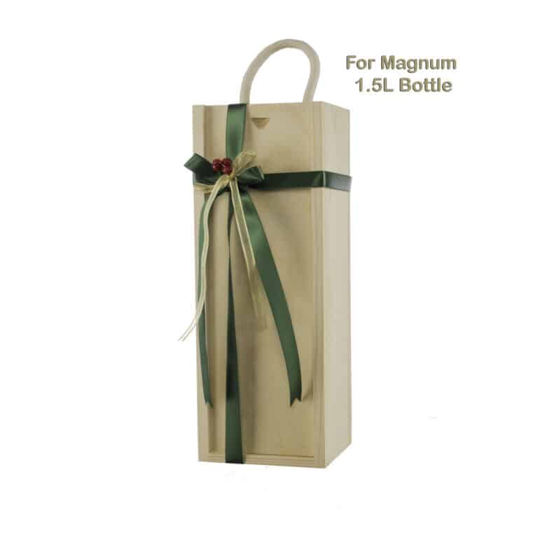 WOODEN BOX FOR MAGNUM BOTTLE (BMAG) -corporate gift - gift box for large format bottle