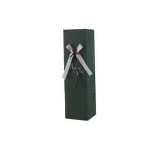 GREEN CARTON BOX FOR 1 BOTTLE - empty gift box - la maison du vin- sample picture