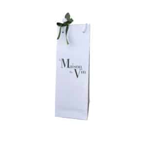 WHITE LUXURY SMALL BAG -empty bag - perfect for corporate gifts - wine gift bag - la maison du vin