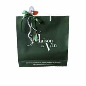 GREEN LUXURY LARGE BAG - wine gift bag - corporate gifts - la maison du vin