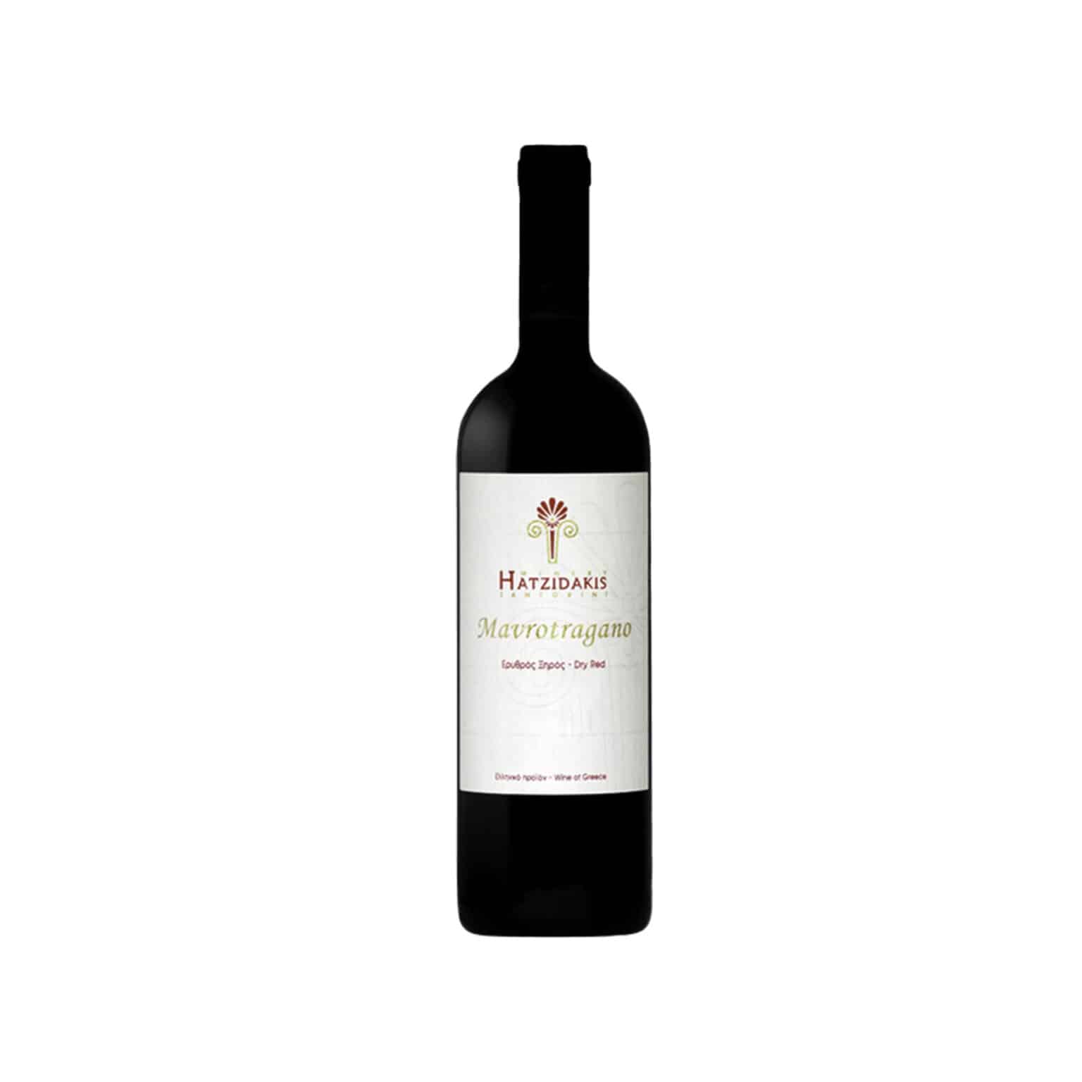 HATZIDAKIS MAVROTRAGANO - snatorini wine - P.G.I. Cyclades - La Maison du Vin - vegan wine