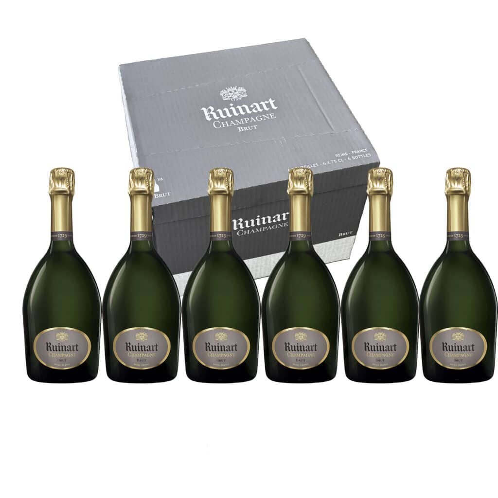 R de Ruinart Case of 6 Bottles - 6x750ml Ruianrt champagne - la maison du vin