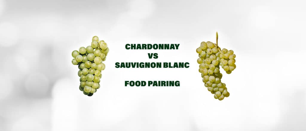 Chardonnay and Sauvignon Blanc wines with food pairing suggestions