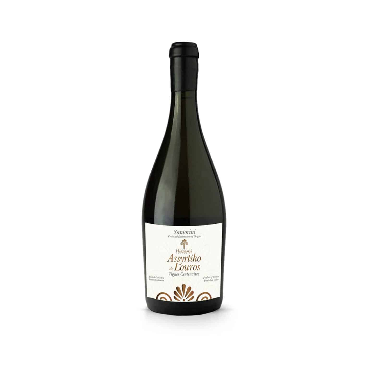 CHATZIDAKIS ASSYRTIKO DE LOUROS VIEILLES VIGNES - WHITE 750ML - VEGAN - WINE FROM SANTORINI