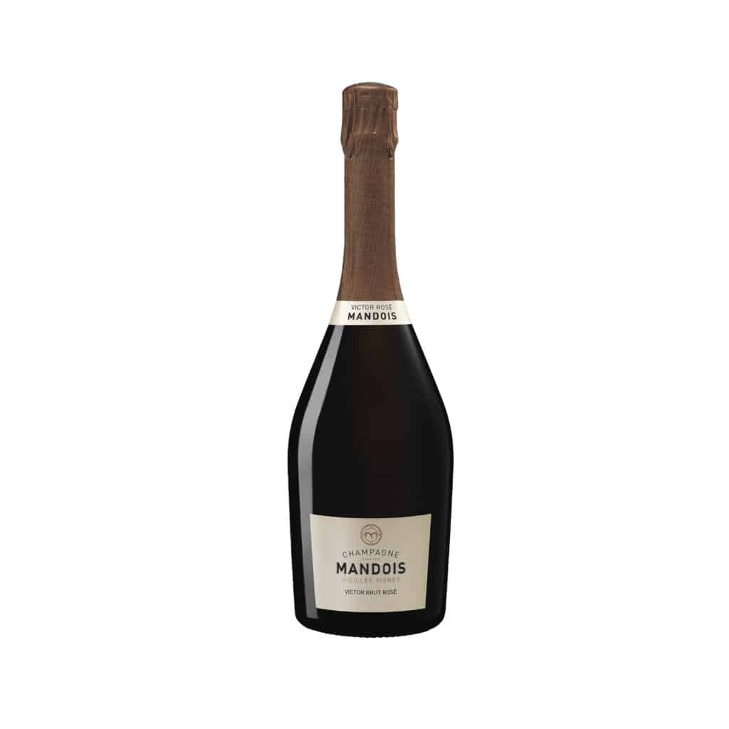 Champagne Mandois Victor Rosé is an elegant and complex vintage Champagne produced mainly from Chardonnay with a small proportion of Pinot Noir from old vines in the Champagne region